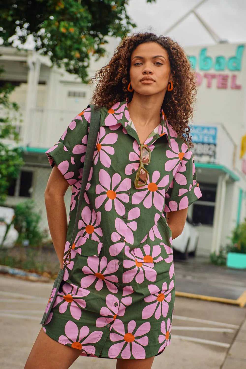 Kimi Cotton Dress – Cosmos