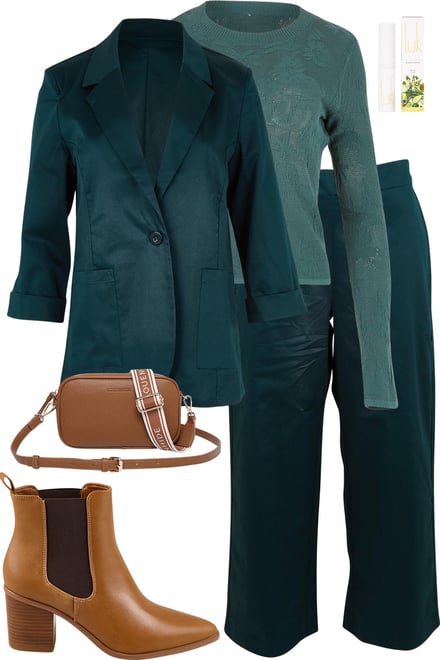 Lagoon Set & Sage Top