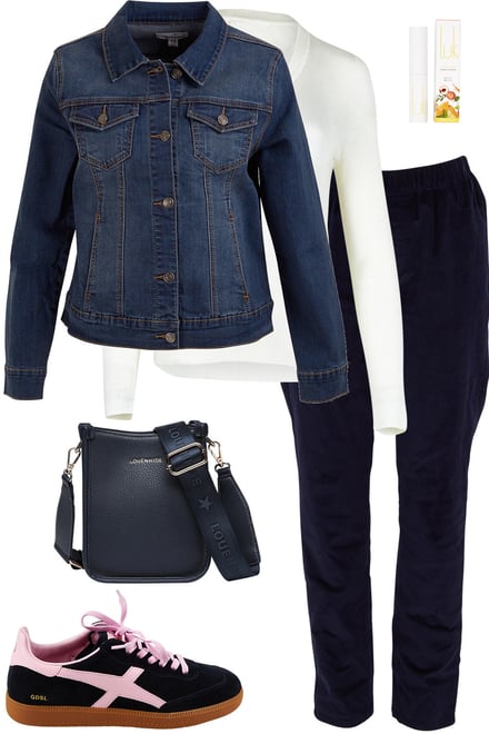 Denim Jacket With Dark Navy Cords