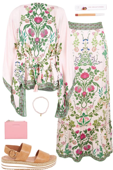 Tatiana Poncho & Skirt Set