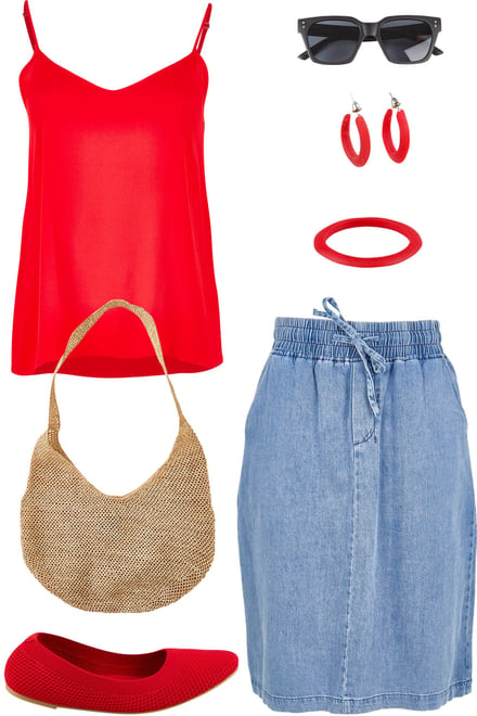 Scarlet Runaway & Quinn Denim Skirt