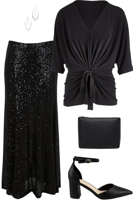Niamh Top With Remy Sequin Skirt