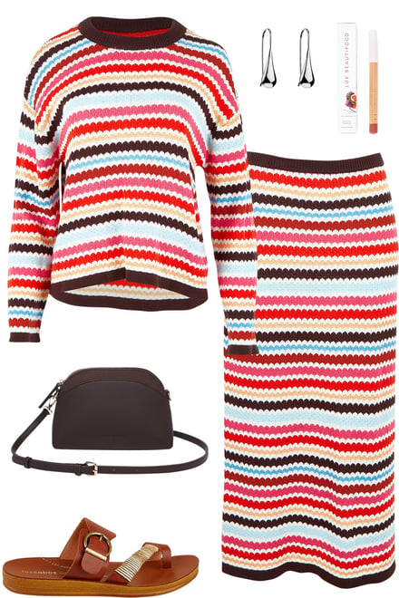Retro Reef Cotton Knit Set