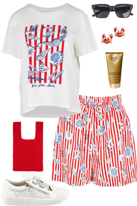 Amalfi Tee & Shorts Set
