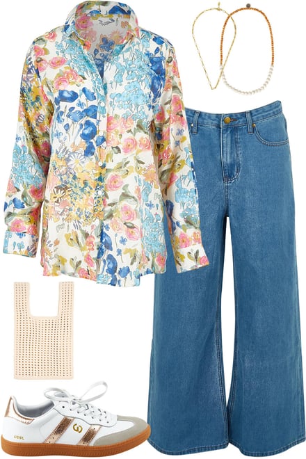 Bluefleur Shirt With Light Denim
