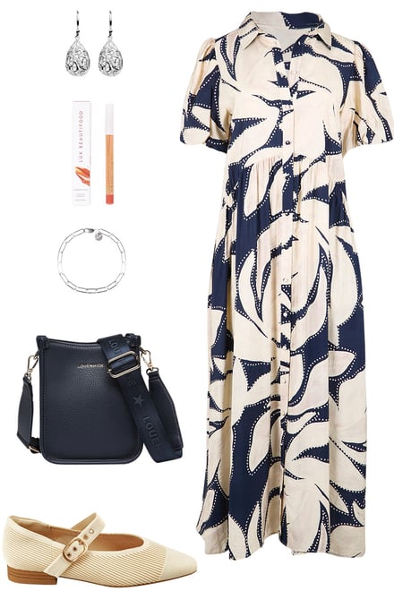 Nova Shirt Dress Styled Smart Casual