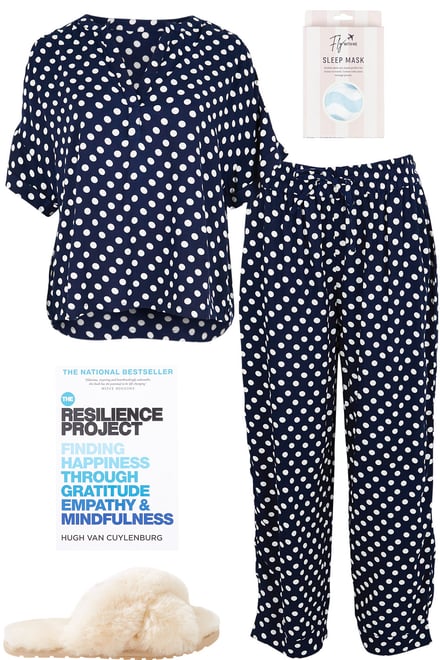 Navy Spot Pyjama Set