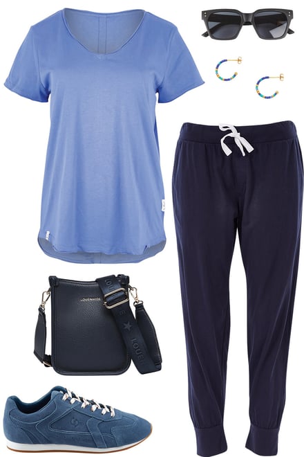 Cornflower Tee With All Blues