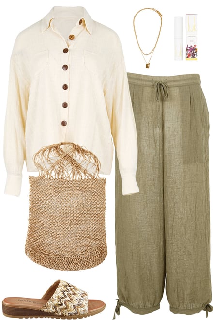 Birch Shirt With Olive Pants