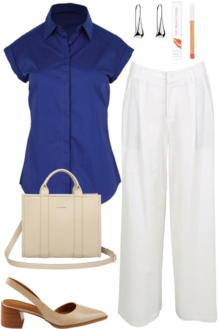 Indigo Shirt With Snow Pants