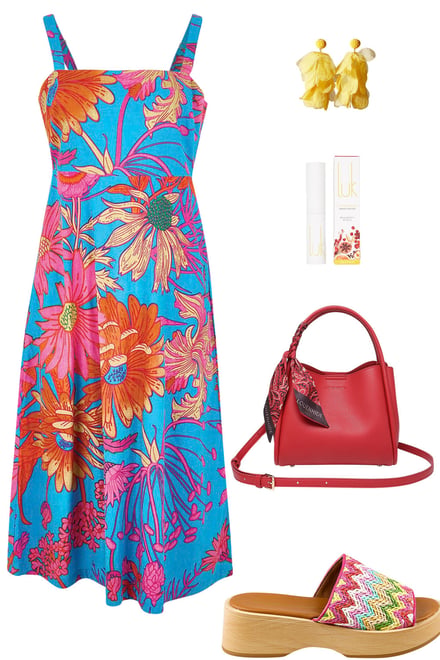 Hilary Dress With Colours