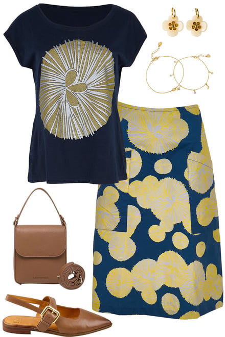 Bobby Top & Heidi Skirt Print Set