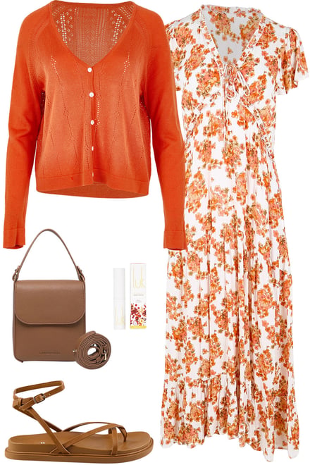 Blossom Maxi & Sunset Cardi