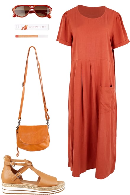 Any Wear Sienna Dress With Neutrals