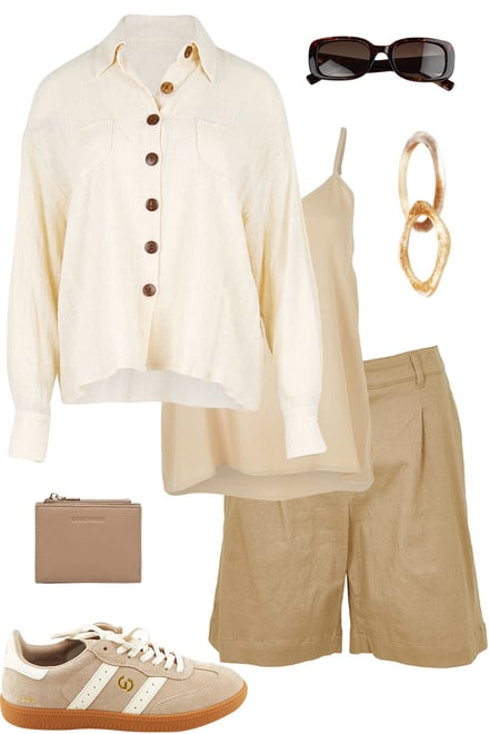 Birch Shirt & Sand Shorts