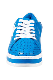 Product shot of the Pixie Leather Sneaker in colour Cobaltwhit (Blue), detail