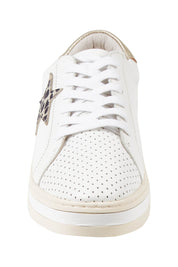 Product shot of the Pixie Leather Sneaker in colour Whitebrown (White), detail