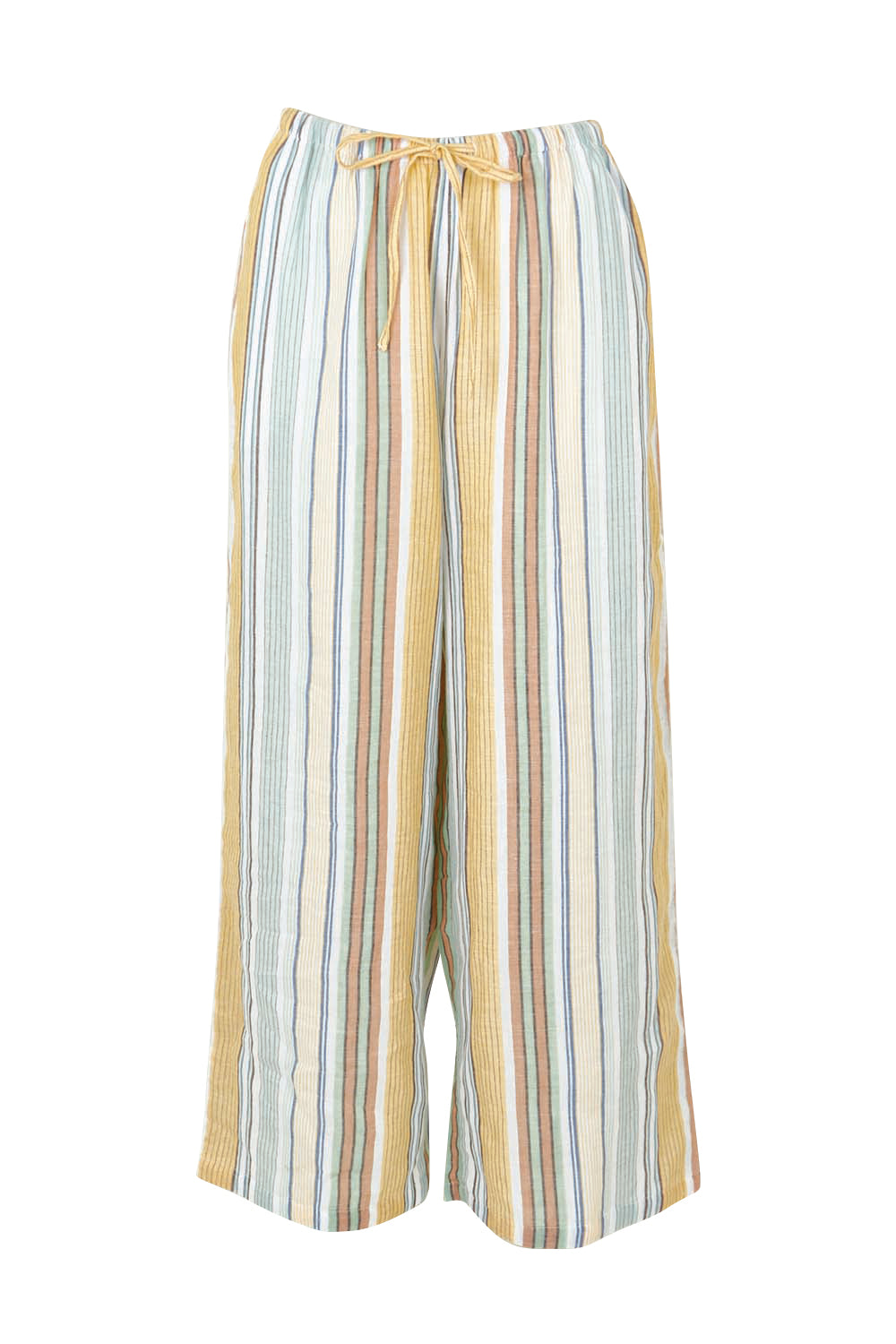 Product shot of the Cindy Pant in colour Green, from the front