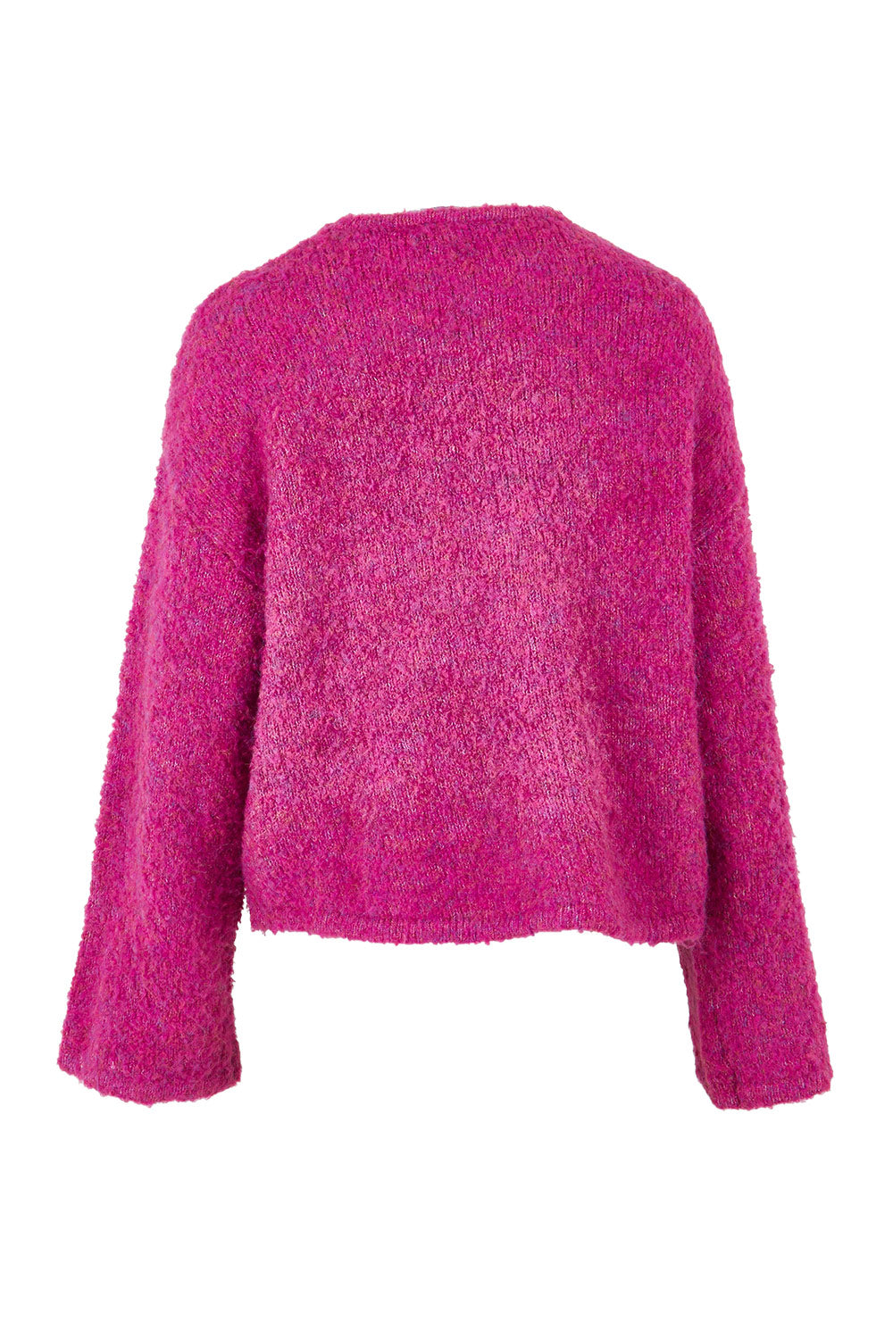 Product shot of the Cleo Knit in colour Mauve (Pink), from the back