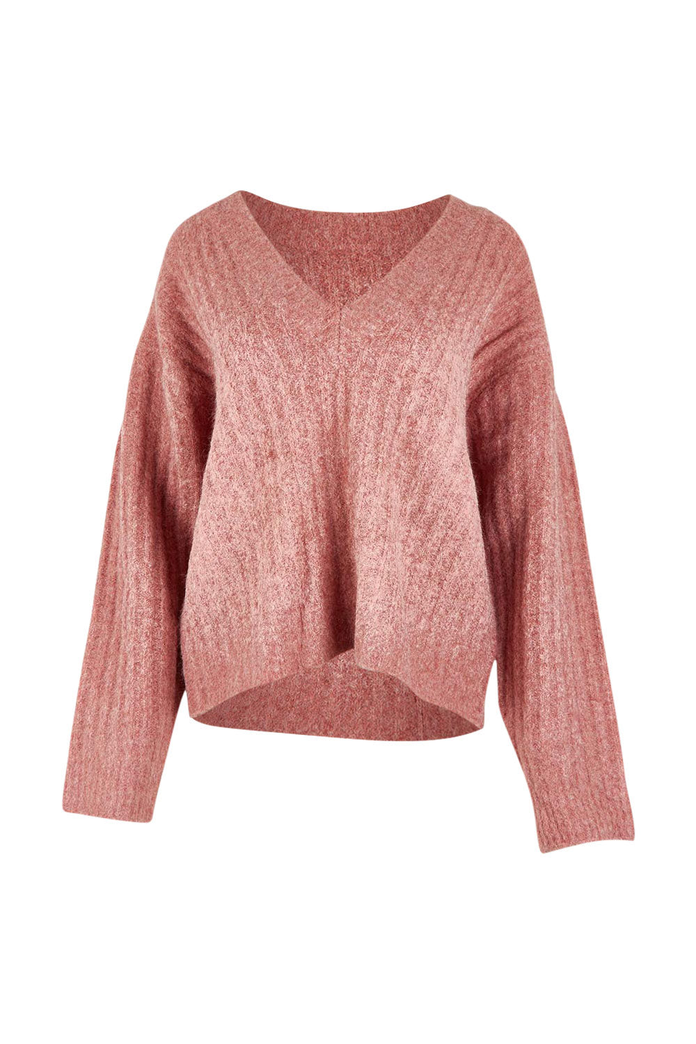 Product shot of the Clara Knit in colour Quartz (Pink), from the front