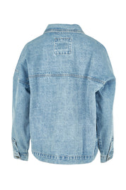 Product shot of the Sydney Jacket in colour Lightblue (Blue), from the back