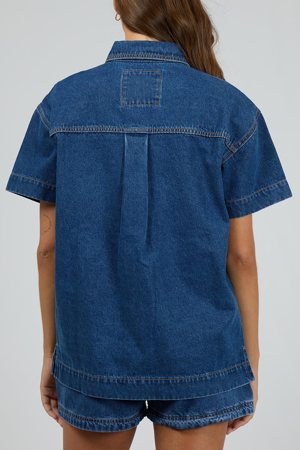 Preloved Simi Denim Shirt - Blue