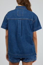 Preloved Simi Denim Shirt - Blue