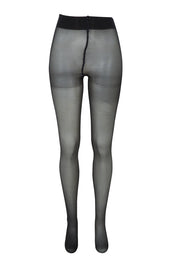 Product shot of the Biodegradable 20D Sheer Tights in colour Black (Black), from the front