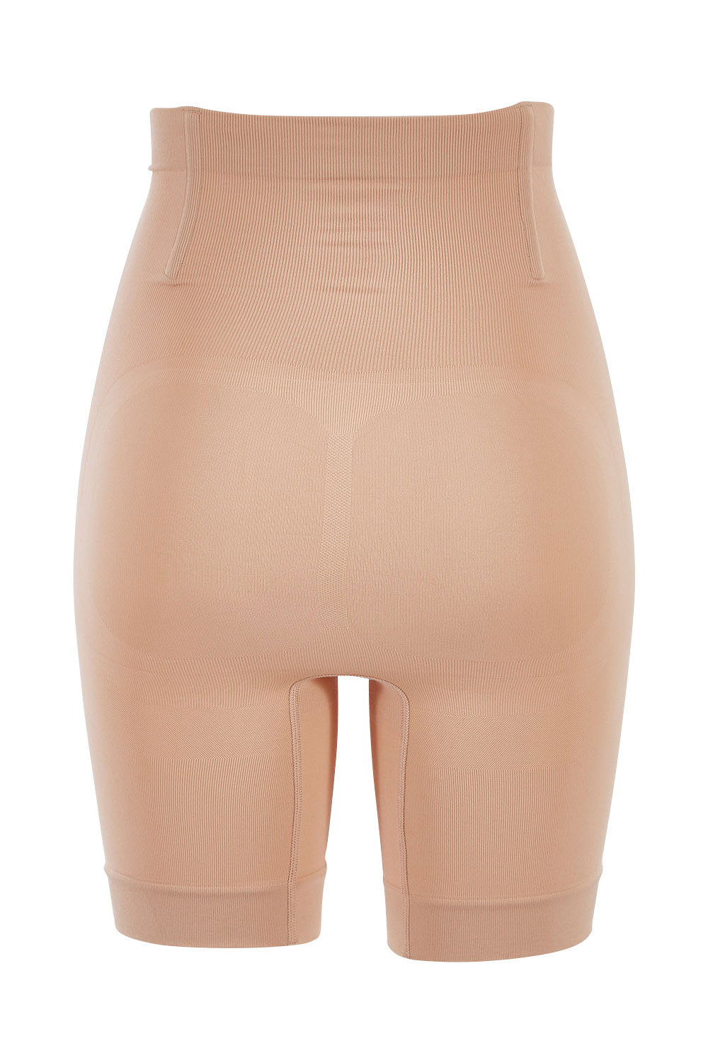 Product shot of the Cinch Hi Waist Short in colour RoseBeige, from the back