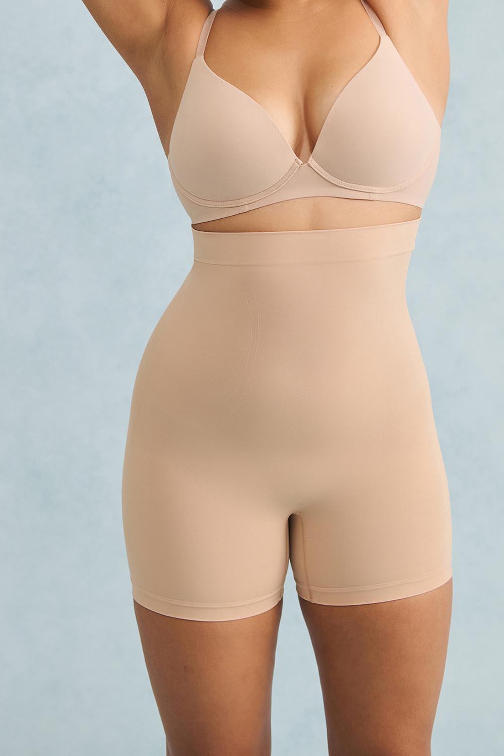 Killer Curves Hi Waisted Shaping Short - Toffee