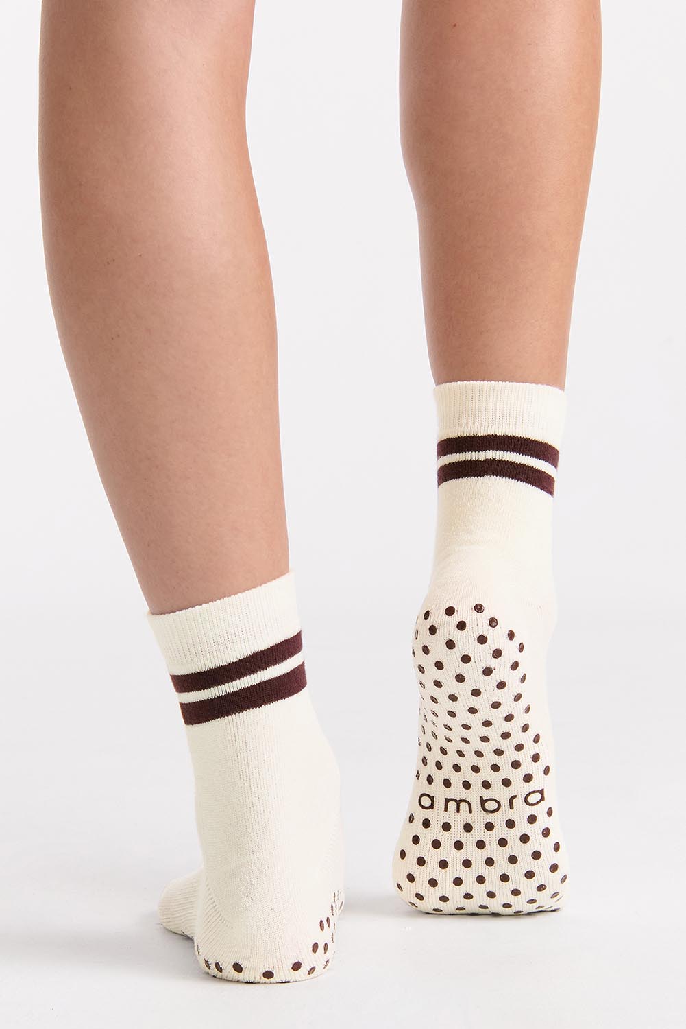Organic Cotton Grip Sock - Buttercrea