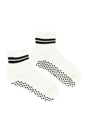 Organic Cotton Grip Sock - Buttercrea
