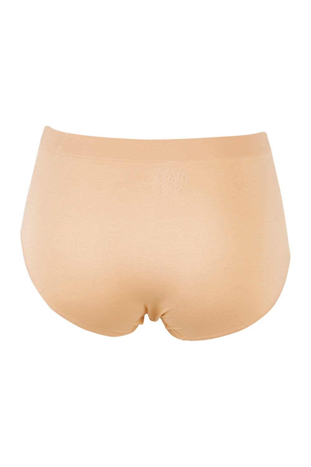 Product shot of the Bare Essentials Full Brief in colour Rosebeige, from the back