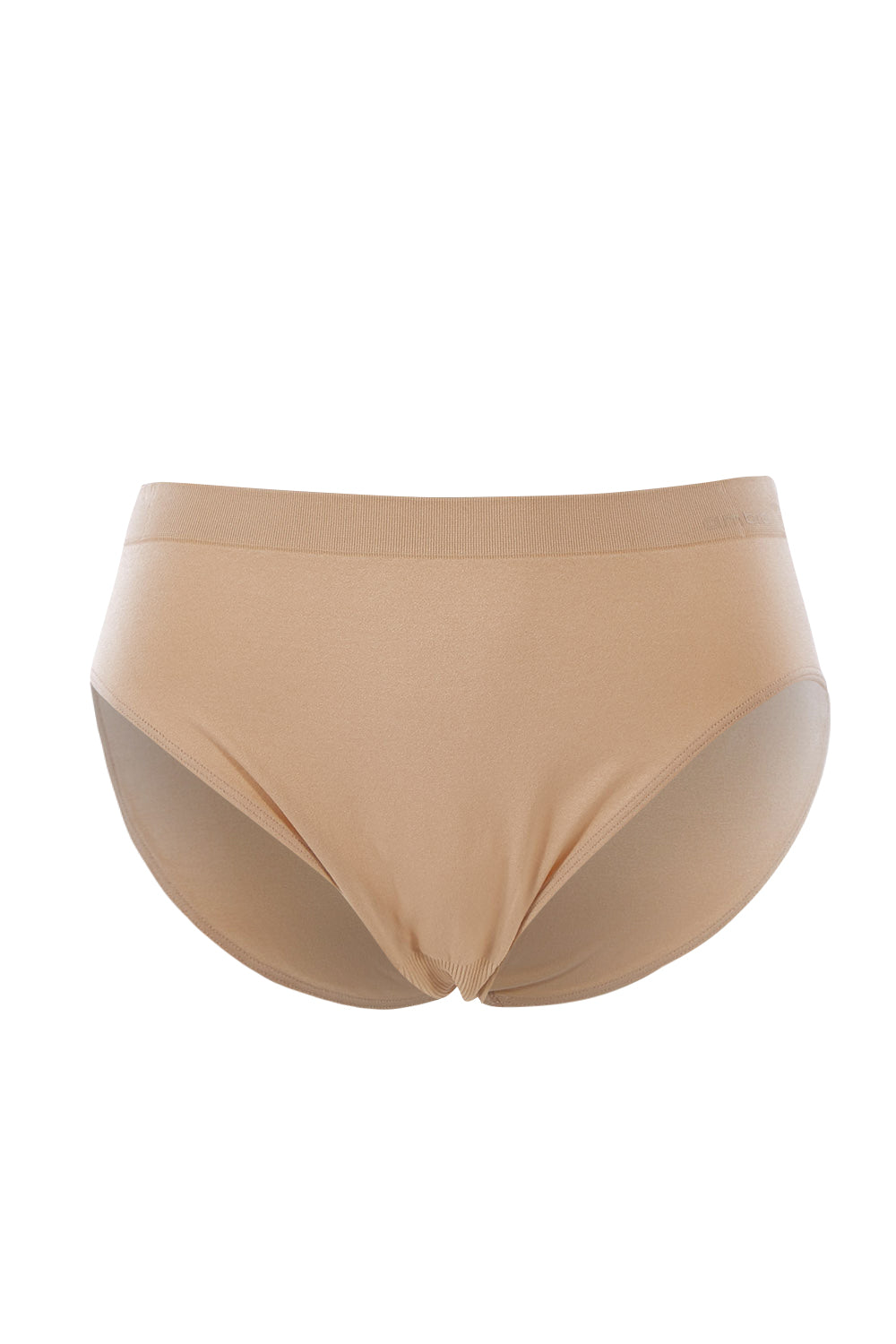 Product shot of the Curvesque Hi Cut in colour Nude, from the front