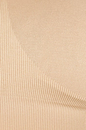 Product shot of the Bare Essentials Support Wirefree Bra in colour Beige, detail