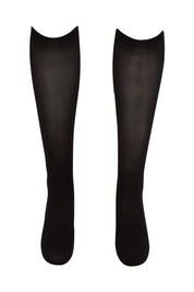 Product shot of the Comfort Top No Band Knee Highs 2 Pack in colour Black (Black), from the front