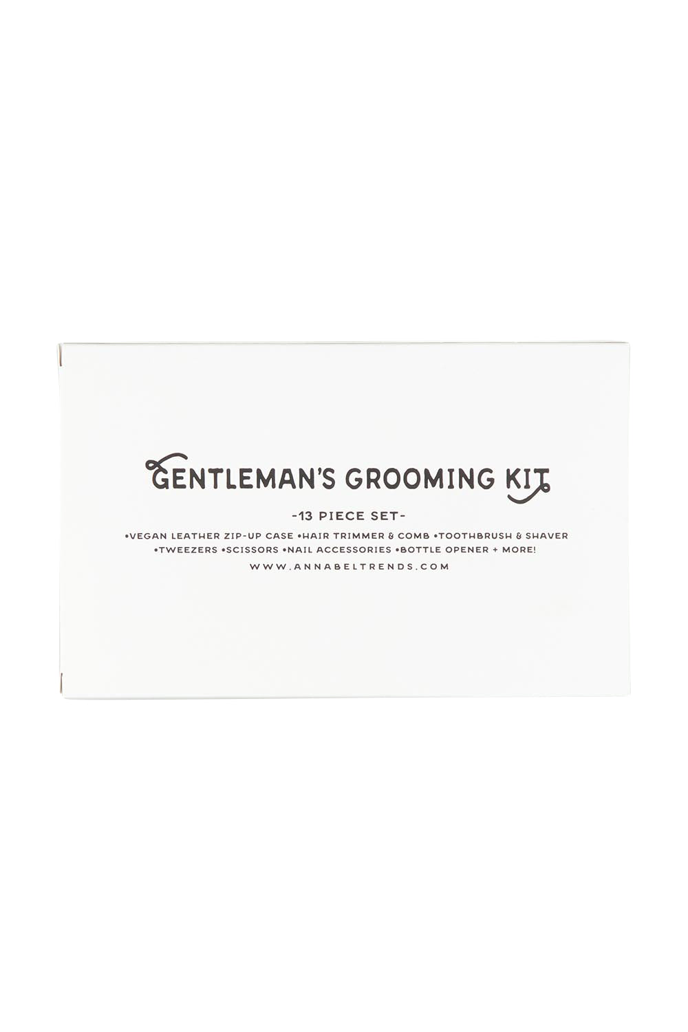 Product shot of the Gentleman's  Allin colourIn-One Grooming Kit - Cognac, detail
