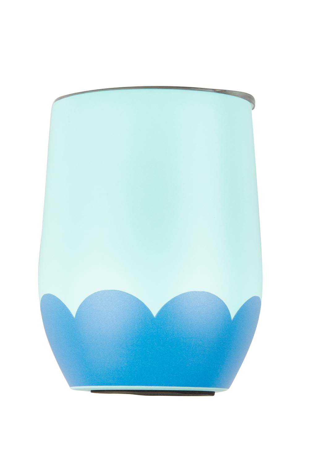 Product shot of the Stainless Steel 350Ml Wine Tumbler in colour Aquablue (Blue), detail