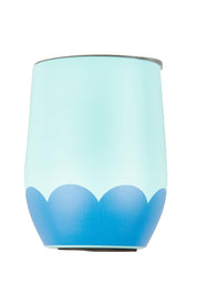 Product shot of the Stainless Steel 350Ml Wine Tumbler in colour Aquablue (Blue), detail