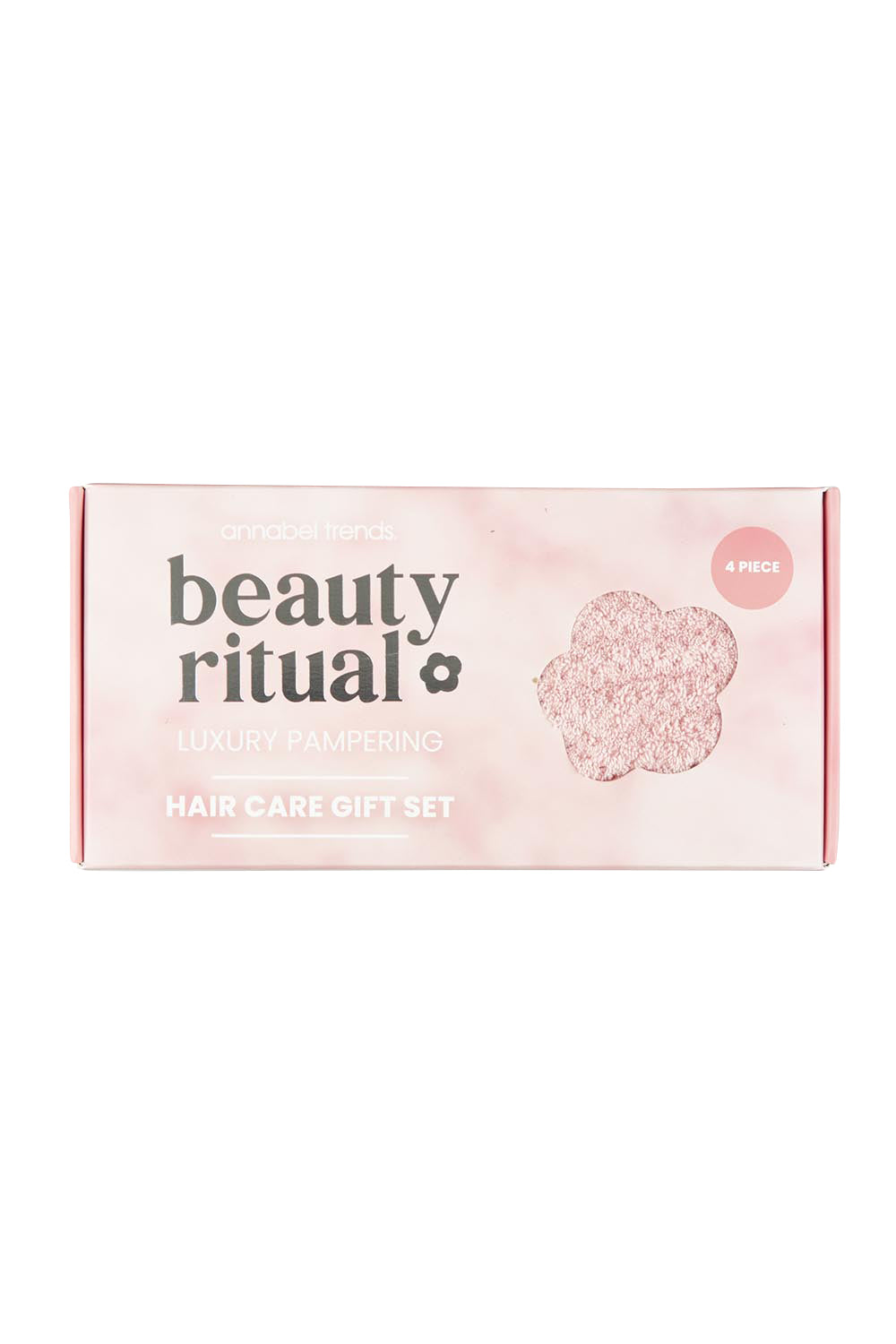 Product shot of the Waffle Hair Care Gift Box in colour Dustypink (Pink), from the front