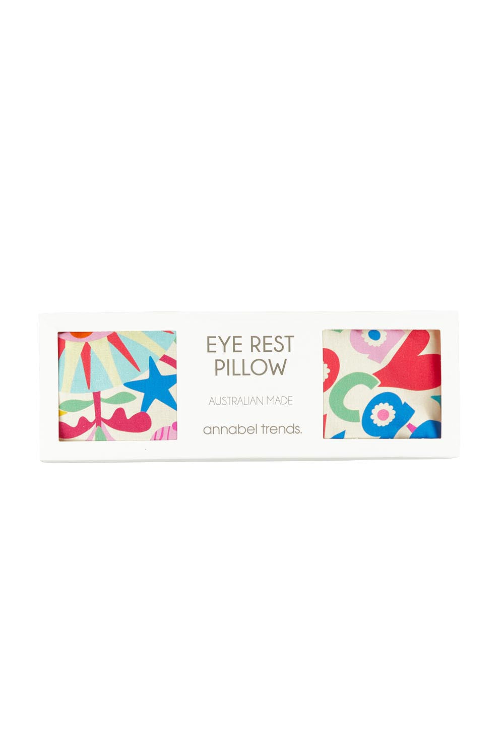 Product shot of the Cotton Eye Rest Pillow in colour Fiesta (Pink), from the front