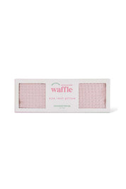 Product shot of the Waffle Eye Rest Pillow - Wafflepink in colour Wafflepink, from the front