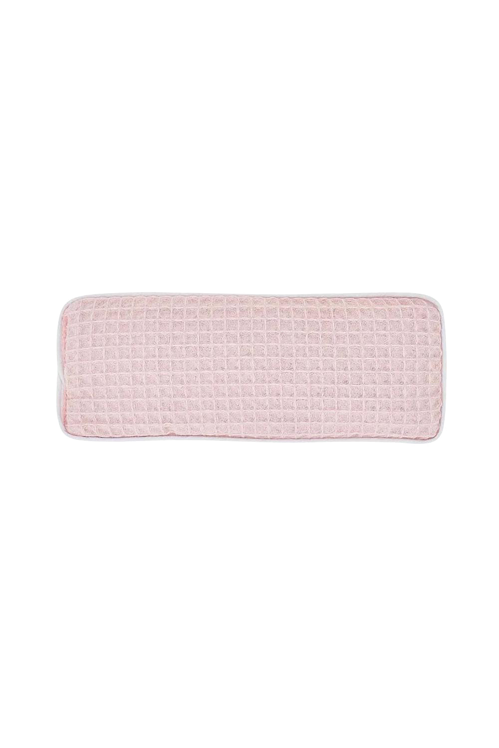 Product shot of the Waffle Eye Rest Pillow - Wafflepink in colour Wafflepink, from the front