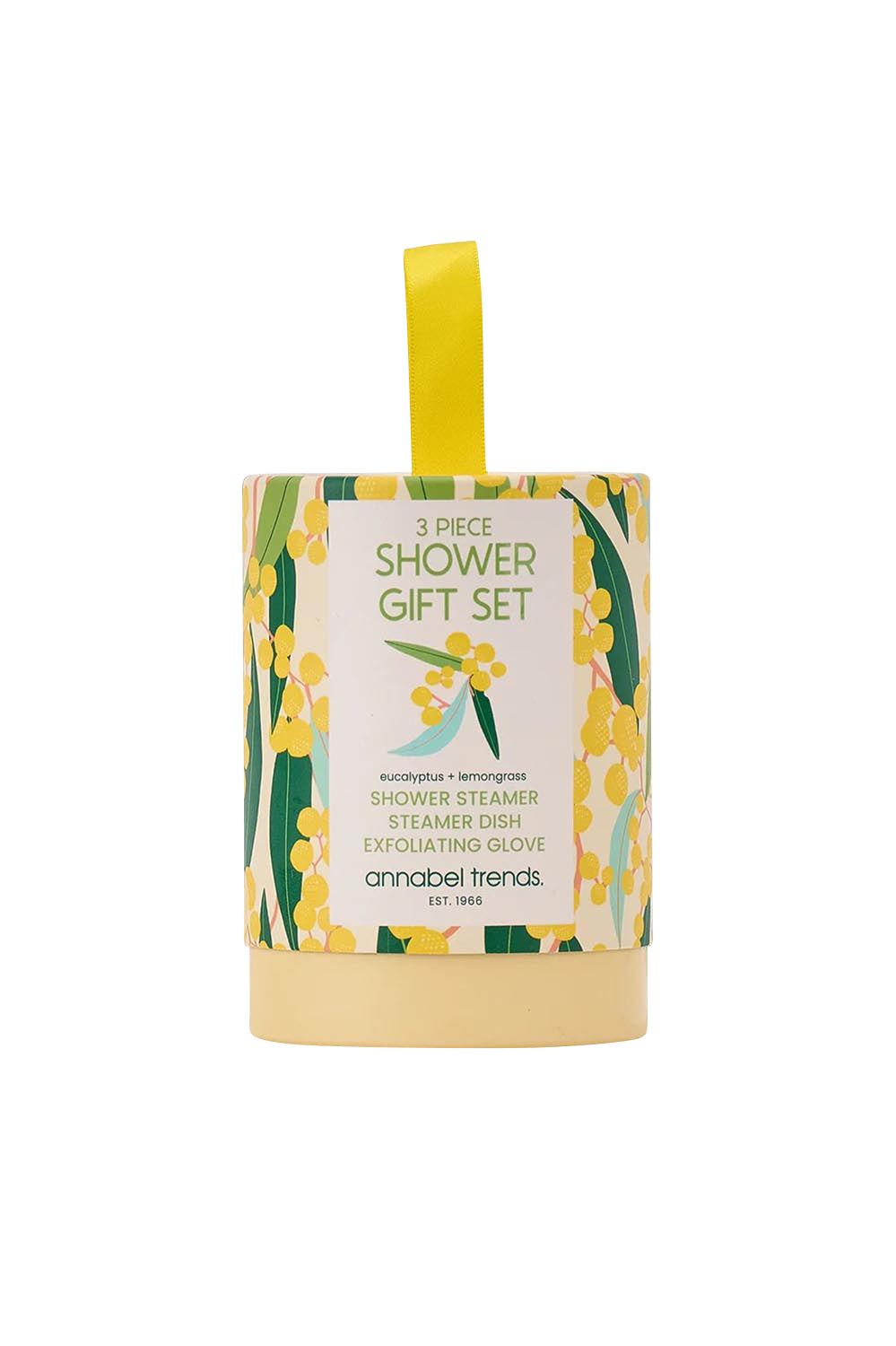 Product shot of the Shower Gift Sets - Goldenwattle in colour Goldenwattle, from the front
