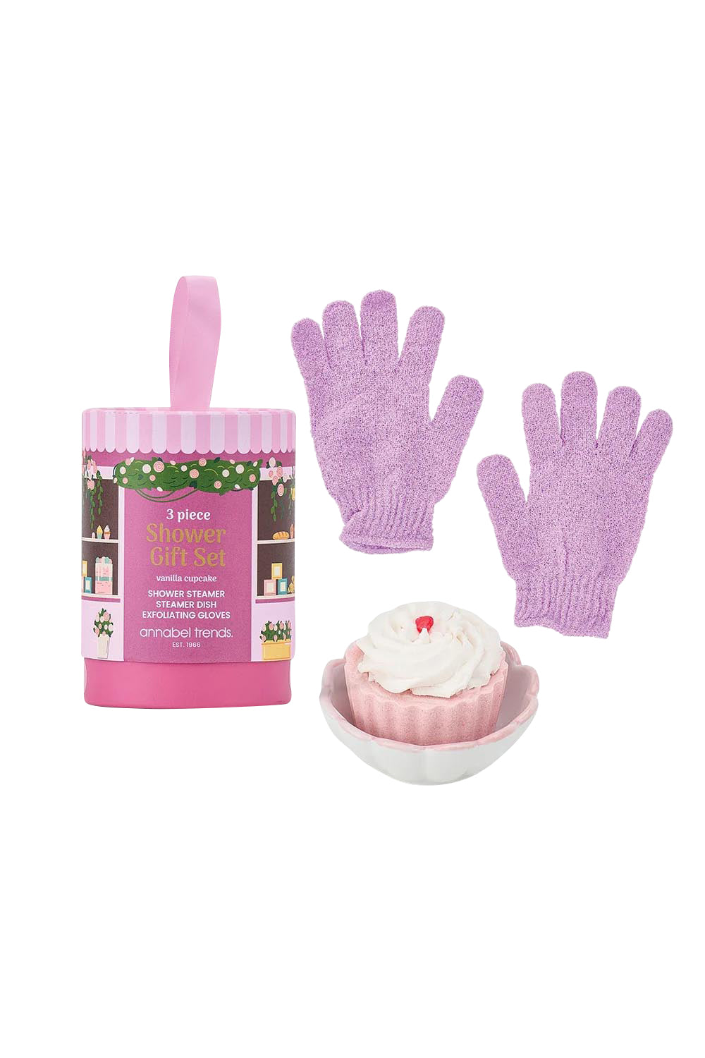 Product shot of the Shower Gift Sets - Sweettreats in colour Sweettreats, from the back