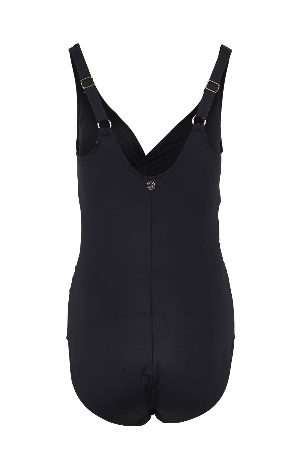Product shot of the Delacroix One Piece in colour Black (Black), from the back