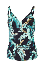 Product shot of the Dominica Din colourE Underwire Singlet - Black (Black), from the front