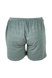 Product shot of the Bamboo Shorts in colour Moss (Green), from the back