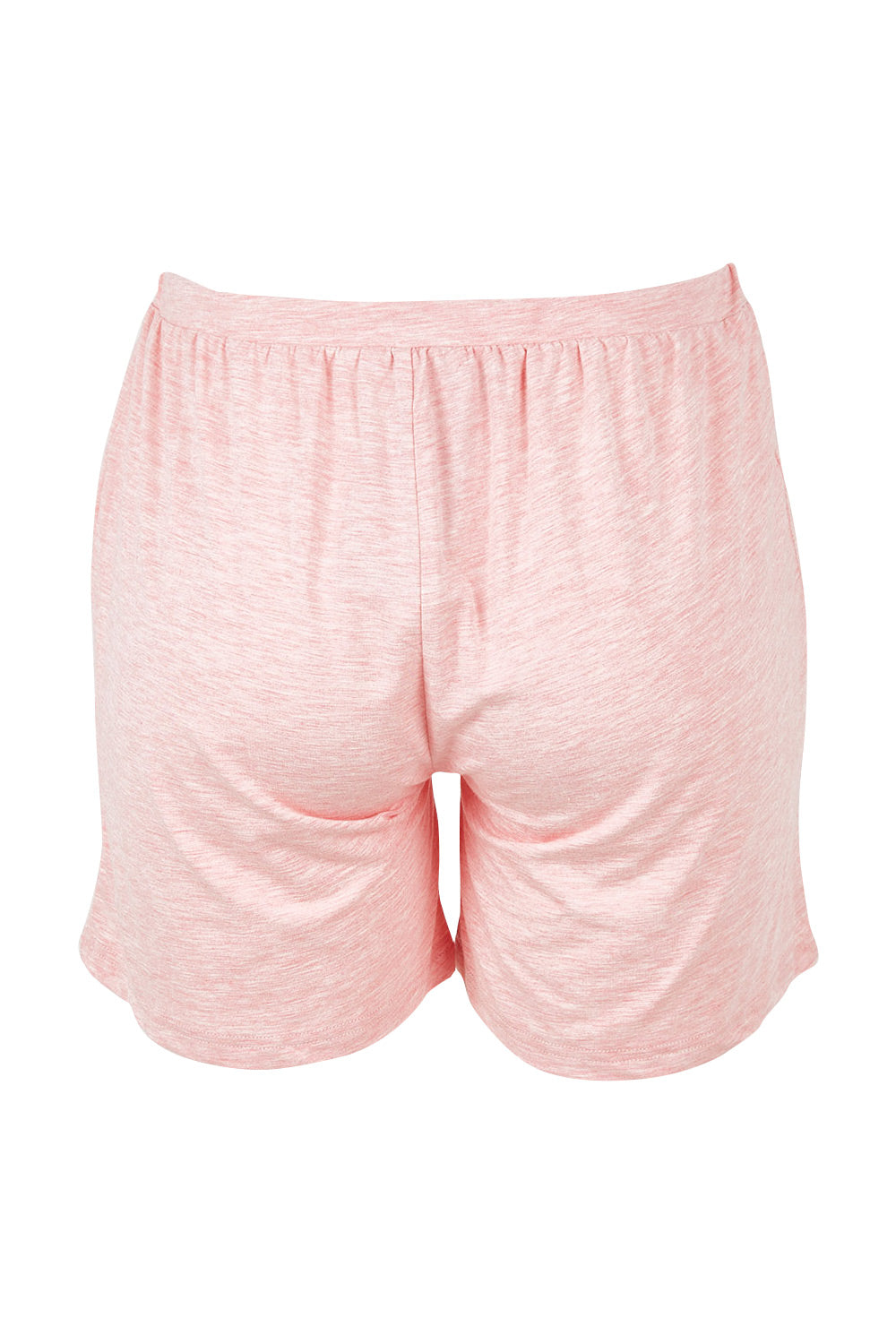 Product shot of the Bamboo Shorts in colour Rose (Pink), from the back
