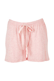 Product shot of the Bamboo Shorts in colour Rose (Pink), from the front